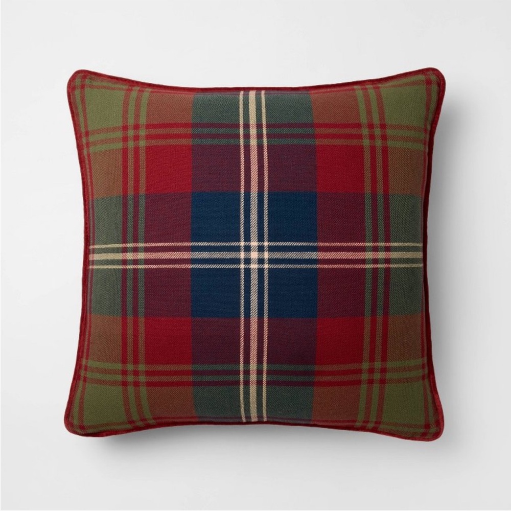 Tartan Holiday Plaid Pillow - 24x24 - Threshold™ designed with Studio McGee